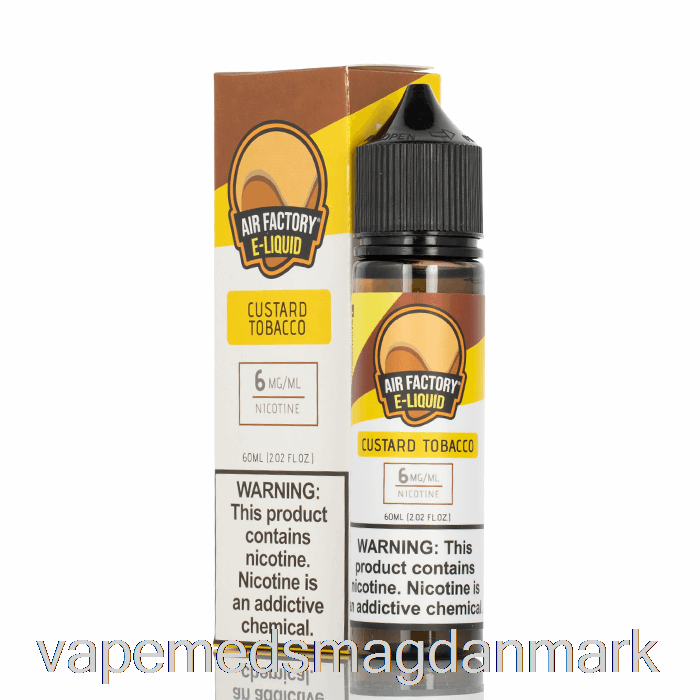 Vape Væske Custard Tobak - Air Factory E-liquid - 60ml 0mg